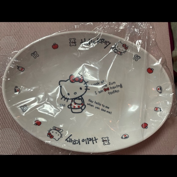 Sanrio Original Hello Kitty Curry and Pasta Plate Hello Kitty - Picture 3 of 5